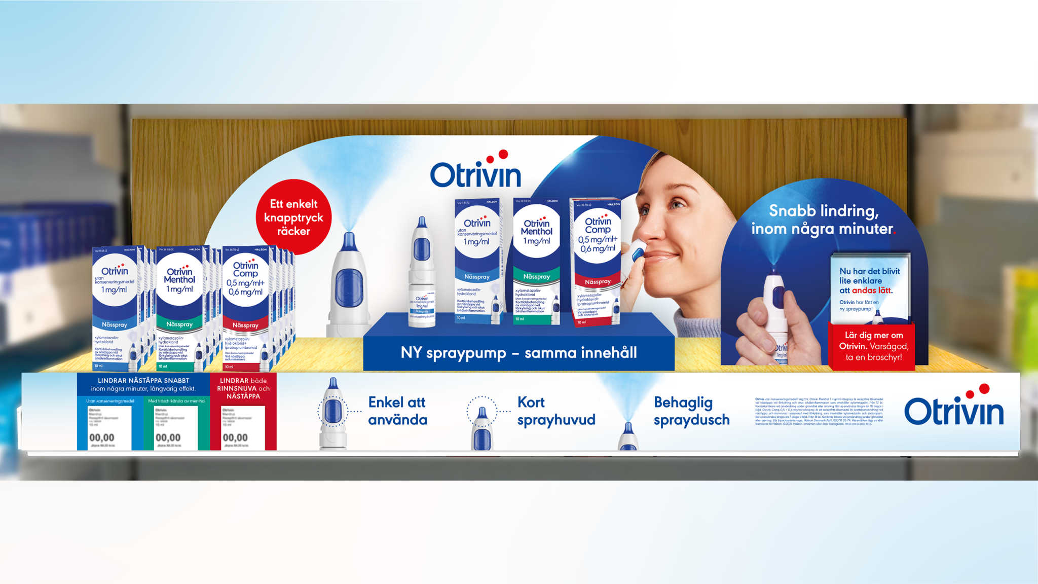 Case apotek lansering av produktserie otrivin haleon apotekshylla