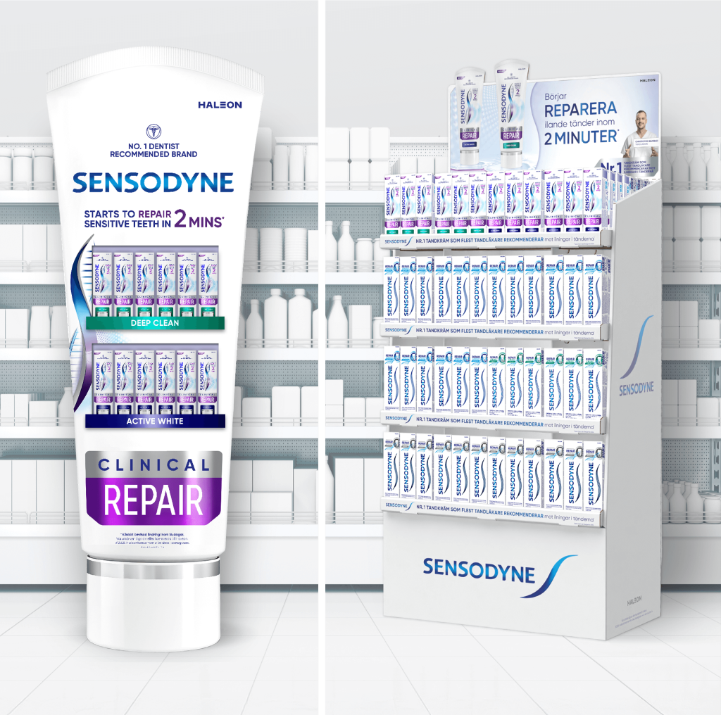 Case konsument clinical repair lansering sensodyne haleon golvstall