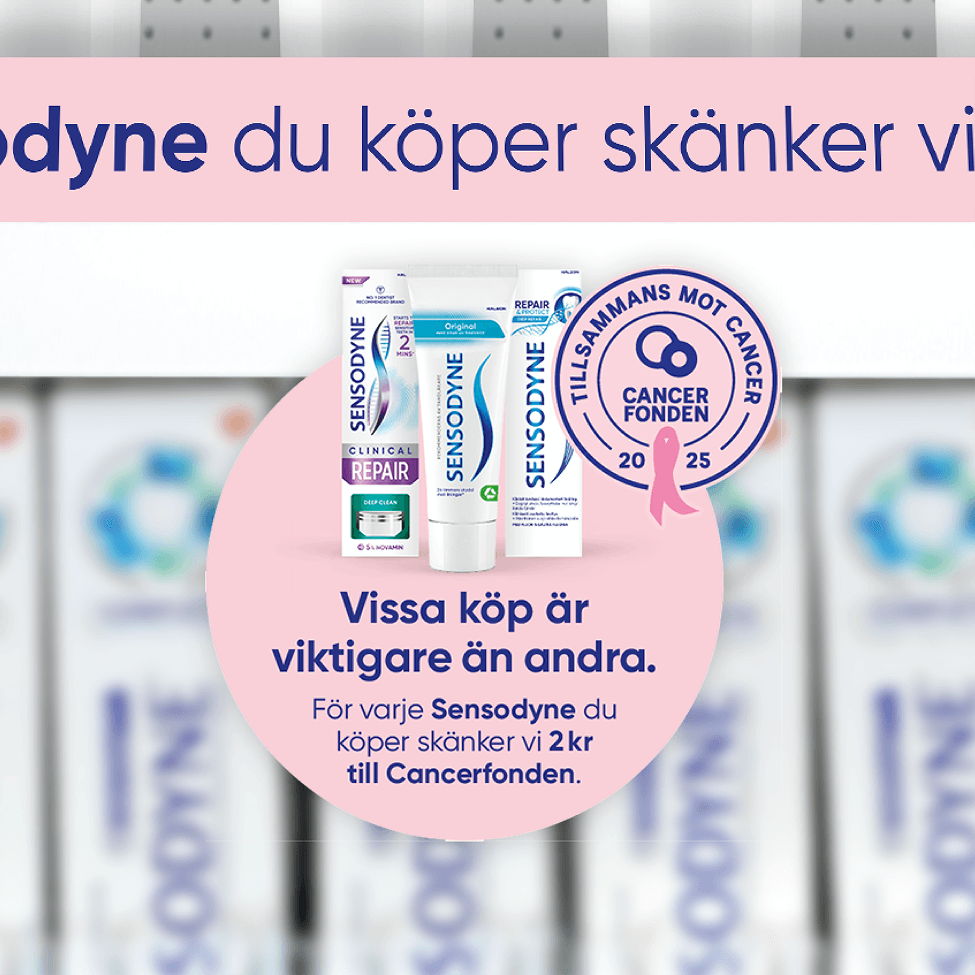 Case konsument rosa bandet 2025 sensodyne haleon hyllvippa