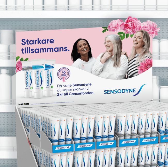 Case konsument rosa bandet 2025 sensodyne haleon produktstall