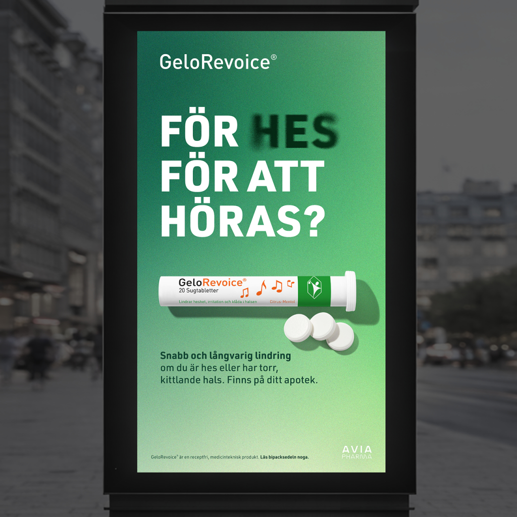 Case konsument kommunikationskoncept gelorevoice 05 OOH