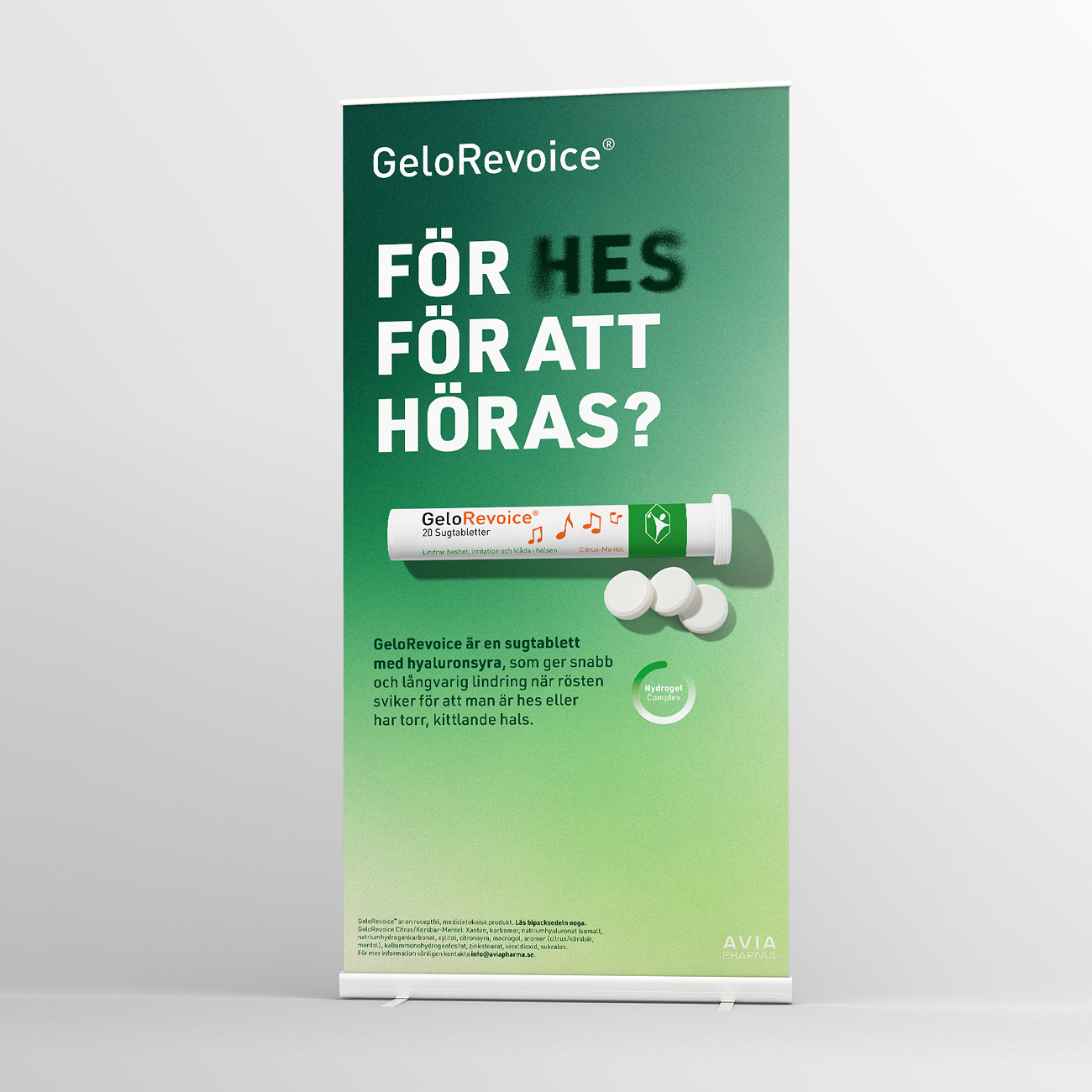 Case konsument kommunikationskoncept gelorevoice 09 rollup