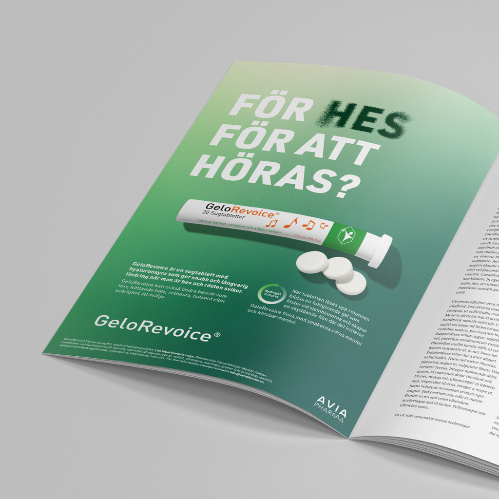 Case konsument kommunikationskoncept gelorevoice 11 printannons